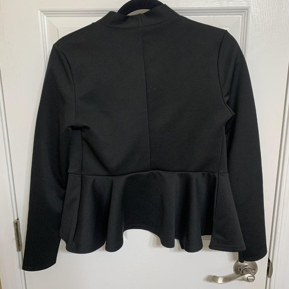 Club L Office Pleated Peplum Jacket - Picture 3 of 5